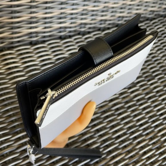 Kate Spade Staci Colorblock Phone Wallet Wristlet in Nimbus Grey - Picture 3 of 16